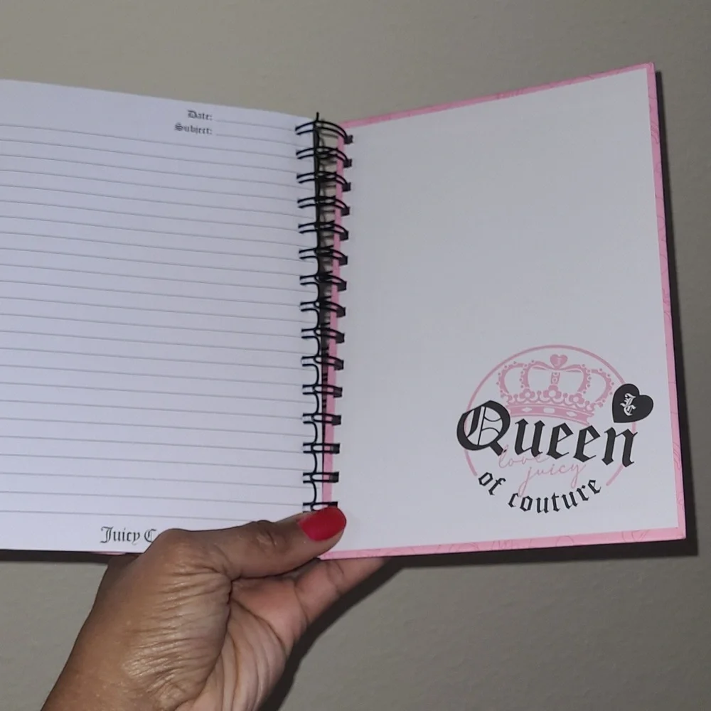 Pink Spiral Journal with Crown Design - Picture 6 of 11